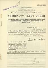 Admiralty Fleet Orders 1945 - 6946