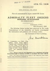 Admiralty Fleet Orders 1945 - 7111-7145