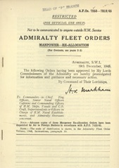 Admiralty Fleet Orders 1945 - 7253-7318