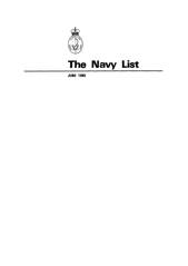 Navy List for June 1985