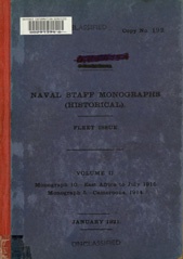 Naval Staff Monographs Vol II