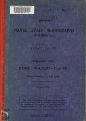 Naval Staff Monographs Vol XIII