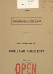 Royal Australian Navy Monthly Naval Warfare Review - March 1945