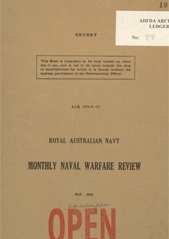 Royal Australian Navy Monthly Naval Warfare Review - May 1945