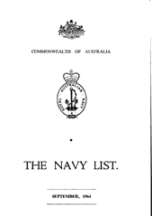 Navy List for September 1964