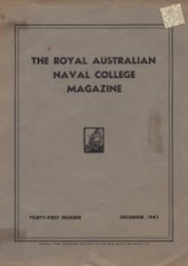 Royal Australian Naval College Magazine July 1943 cover