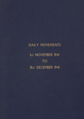 Daily Movement Summaries - November 1941