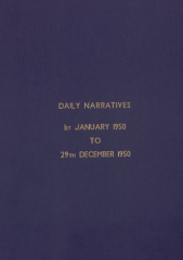 Daily Operational Narratives - January 1950