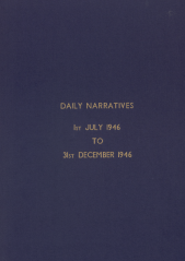 Daily Operational Narratives - July 1945