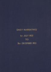 Daily Operational Narratives - July 1953