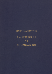 Daily Operational Narratives - September 1941