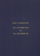 Daily Operational Narratives - December 1950