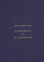 Daily Operational Narratives - December 1948