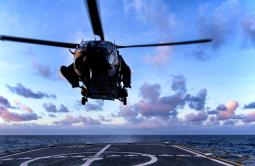 HMAS Anzac conduct first class flight trials with the MRH-90