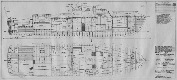 A General Arrangement Plan of the Air Class search and rescue vessels.