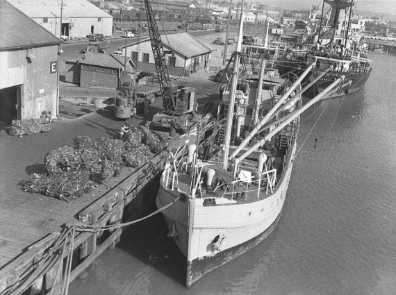 HMAS Woomera alongside in Newcastle