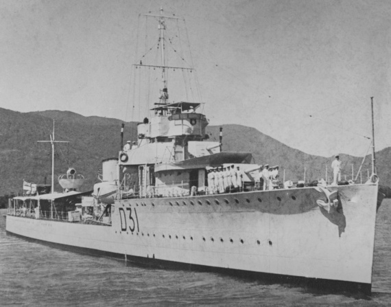 HMAS Voyager (I) in Cairns.