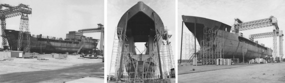 Tobruk under construction at Carrington Slipway, Tomago, near Newcastle, NSW.