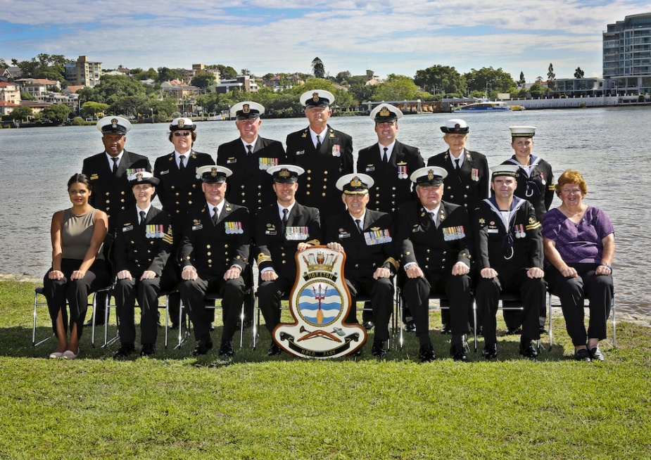 HMAS Moreton's commissioning crew. (LAC Brenton Kwaterski)