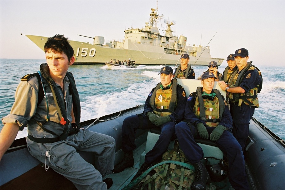 HMAS Anzac boarding parties were known for their professionalism and effectiveness. 