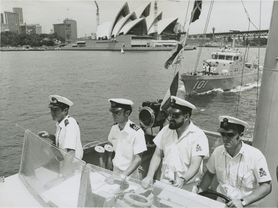 HMA ships Barbette and Bayonet departed Sydney for a new home port in Cairns. 25 January 1971