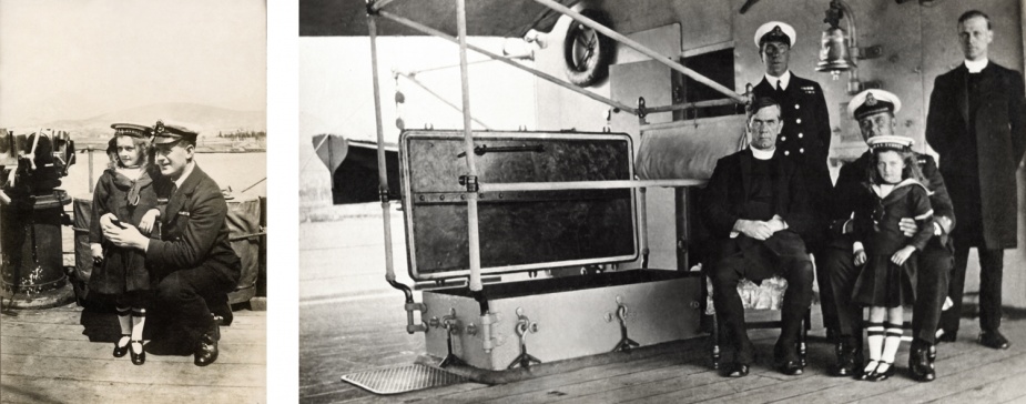 Nancy Bentley onboard HMAS Sydney (I).