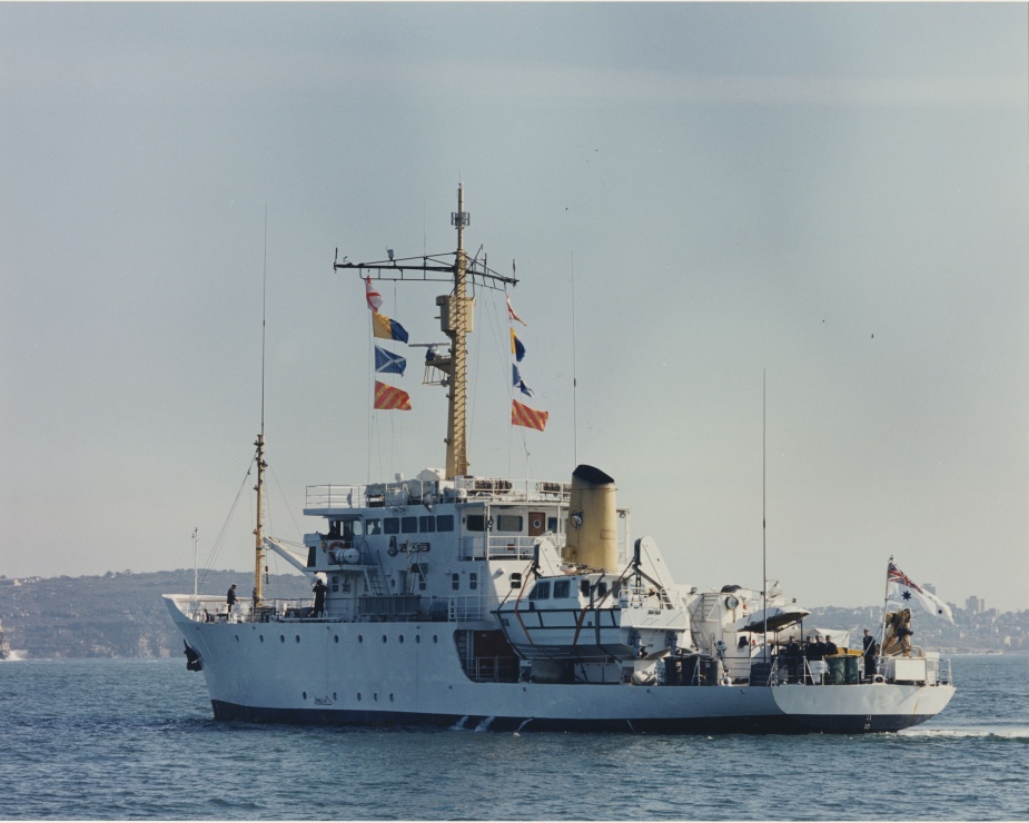 Flinders' embarked jet powered survey motor boat (SMB) was a valuable contributor the ship's output, and was often used during refit and time alongside.