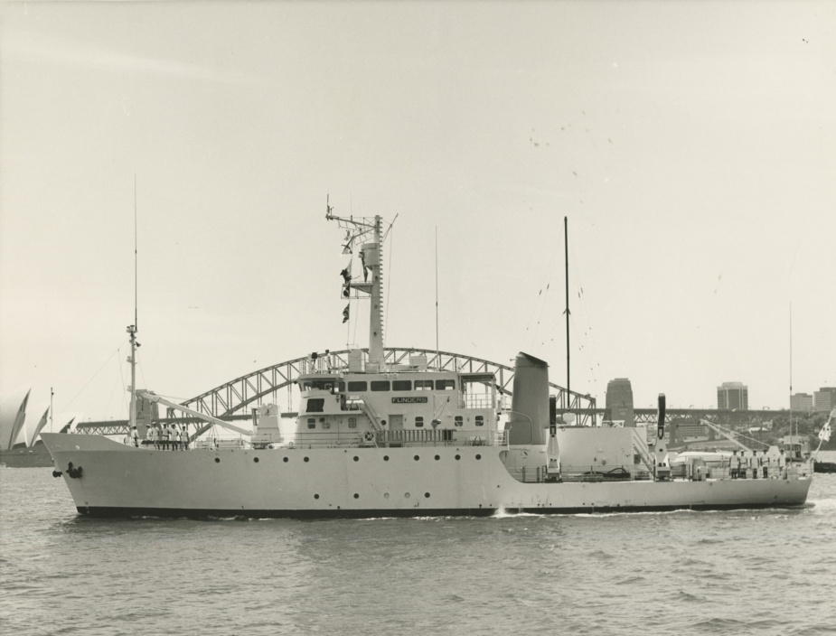 HMAS Flinders during a rare visit to Sydney.