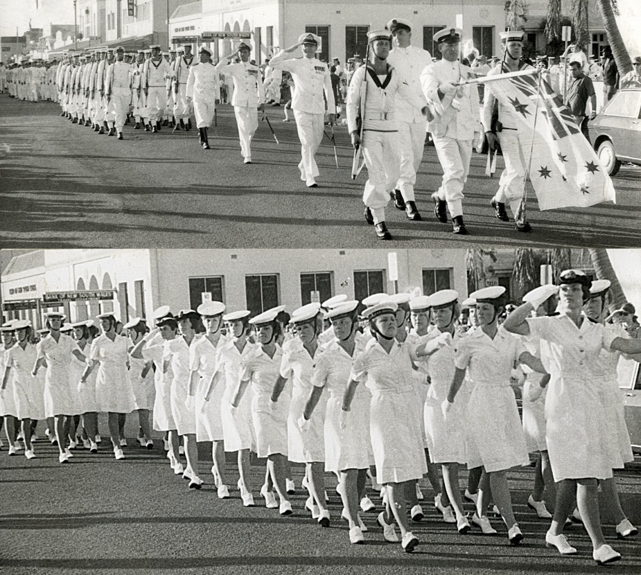 The ship’s company of HMAS Melville exercising their right to Freedom of Entry to the City of Darwin.