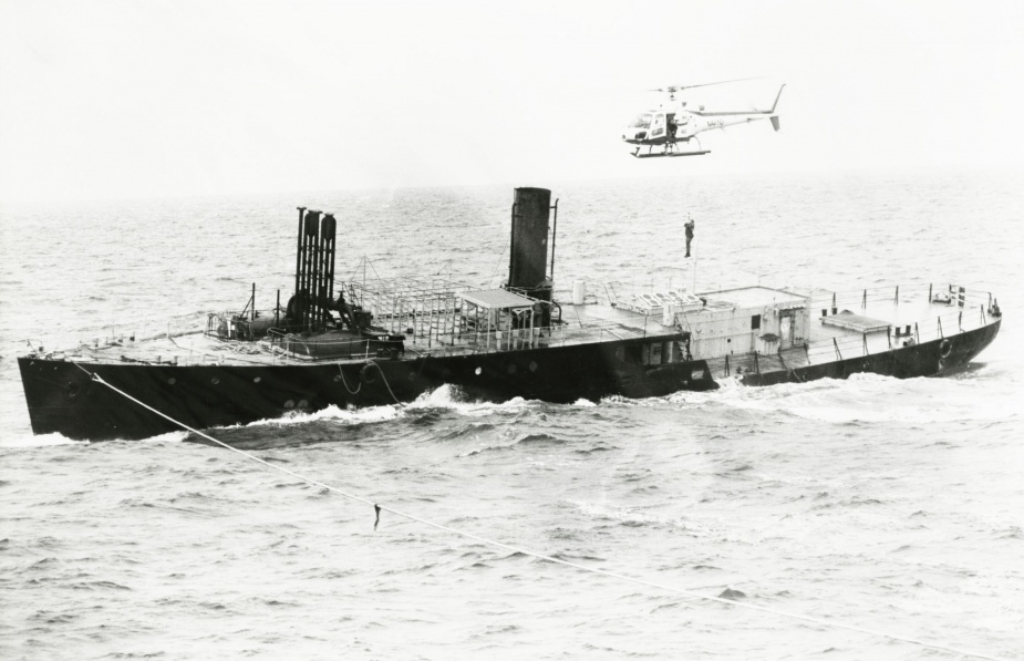 HMAS Colac prior to being sunk off Jervis Bay on 4 March 1987.