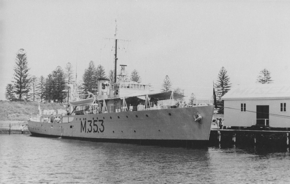 HMNZS Kiama alongside at Kiama, NSW, during a visit to Australia, circa 1969.