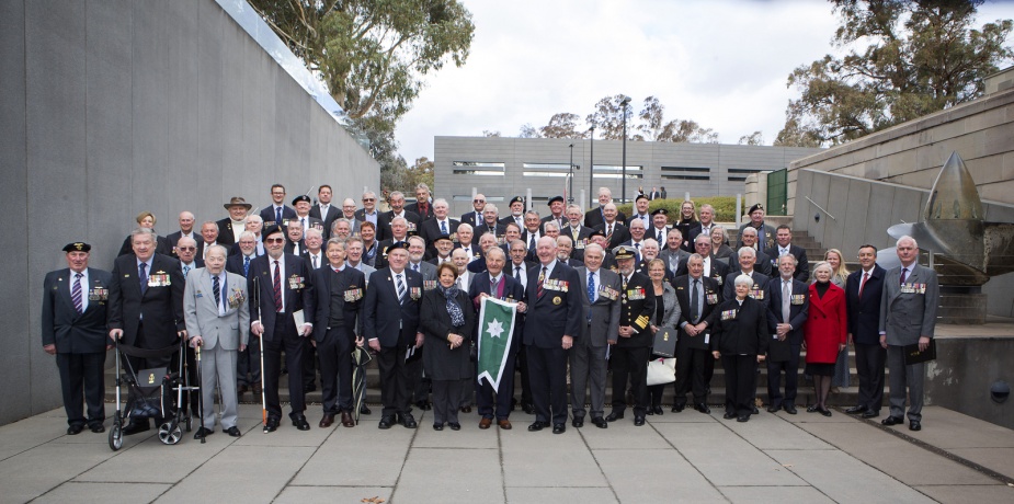 Former members of the RANHFV on the occasion of the award of a Unit Citation for Gallantry, 18 August 2018.