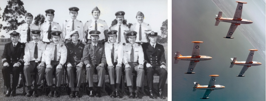 Jeff (front left) with other members of No.68 Flying Instructors Course.