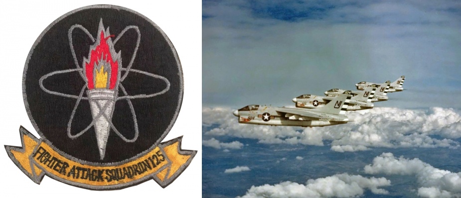 In August 1975 John joined the US Navy's VA125 Squadron flying A7 Corsair II aircraft.