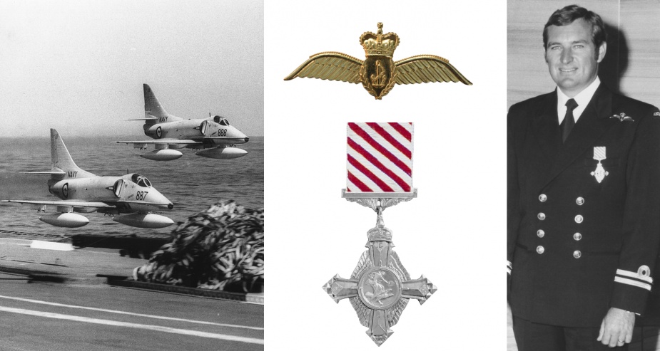 For 'Dedication and performance of flying duties' John was awarded an Air Force Cross in 1979.