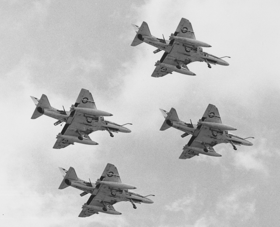 The 'Ramjets' aerobatic team was briefly reformed in 1979 again proving popular at air displays.