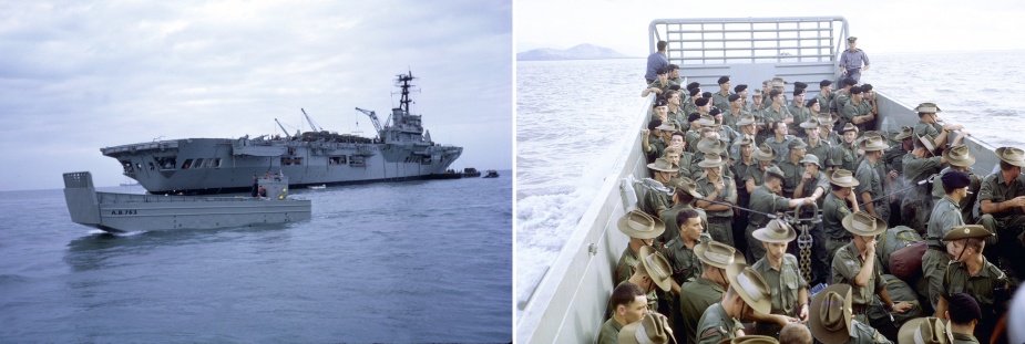 Sydney's LCM 6 landing craft ferrying troops ashore in Vung Tau