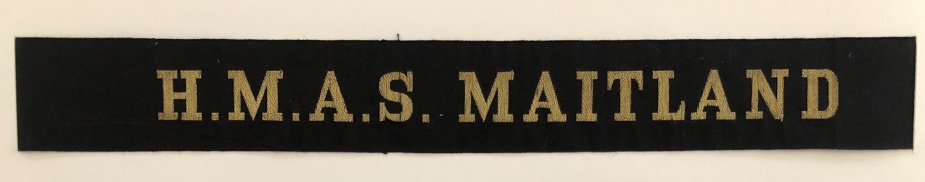 HMAS Maitland cap ribbon 