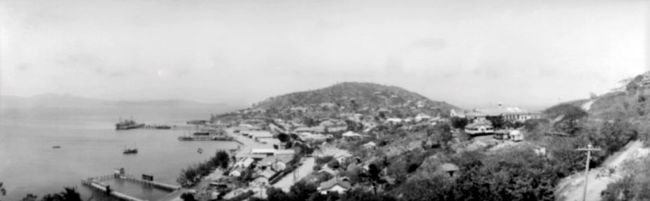 The view over Port Moresby township and harbour.