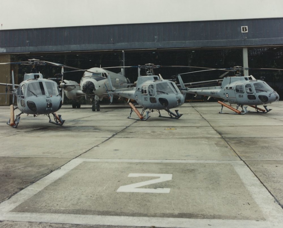 723 Squadron’s Squirrel Helicopters and HS748 at NAS Nowra.