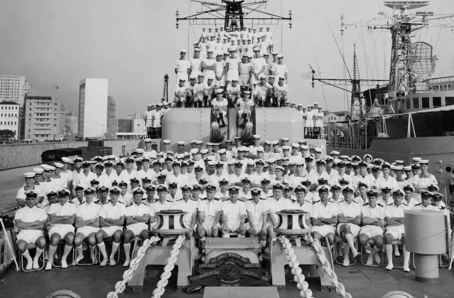 HMAS Voyager's ship's company circa 1962.