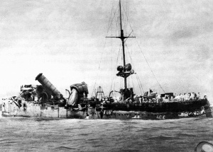 Wreck of SMS Emden at North Keeling Island, November 1914.