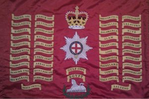 The Colours of the 1st Battalion Coldstream Guards.