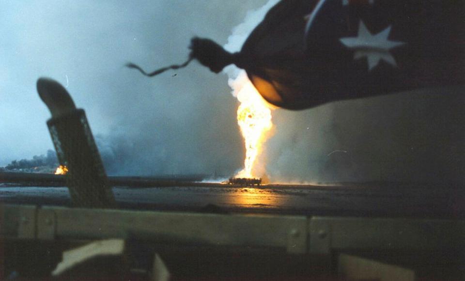 The aftermath of an explosive ordnance disposal mission during Operation DAMASK.