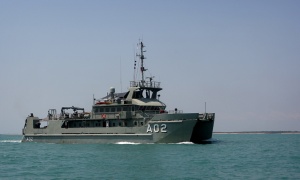 Survey Motor Launch HMAS Mermaid at sea during Minor War Vessel Concentration Period