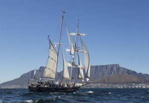 STS Young Endeavour arrives in Cape Town to complete Voyage 7 of the 2015 World Voyage.