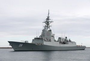 Air Warfare Destroyer Hobart acceptance sea trials commence.