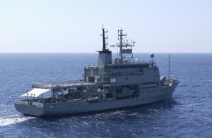 HMAS Melville at sea